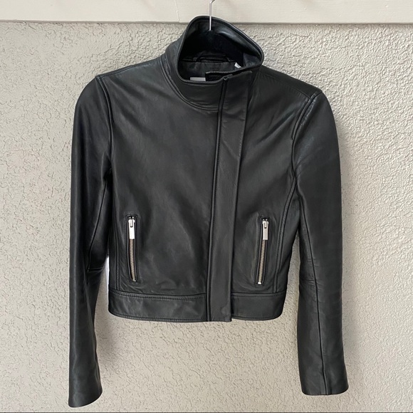 Aritzia Babaton Jagger Leather Moto Jacket - Picture 4 of 16